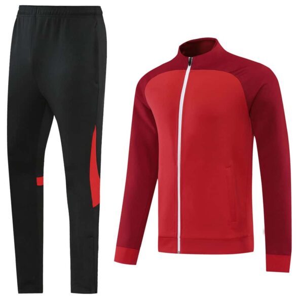 Maroon Training Tracksuit Set - Style A (S-2XL) - Image 2