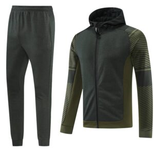 Dark Green Training Tracksuit Set - Style A (S-2XL)