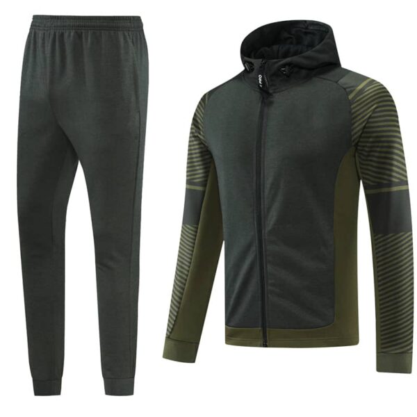 Dark Green Training Tracksuit Set - Style A (S-2XL)