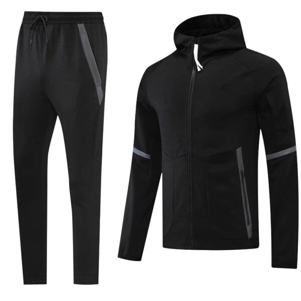 Black Training Tracksuit Set - Style A (S-2XL)