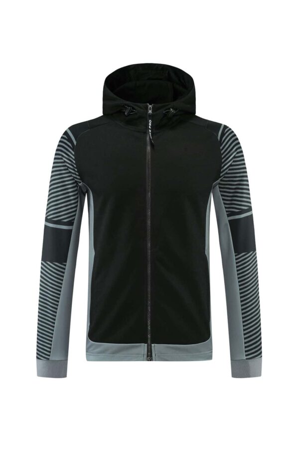 Black & Grey Training Tracksuit Set - Style D (S-2XL) - Image 6