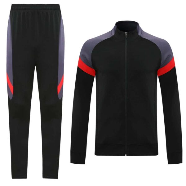 Black & Purple Training Tracksuit Set - Style C (S-2XL) - Image 7