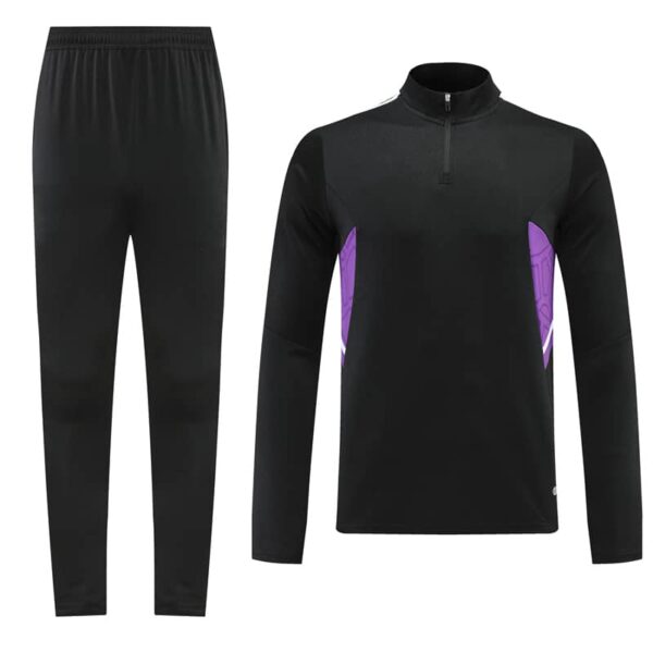 Black & Purple Training Tracksuit Set - Style A (S-2XL) - Image 7