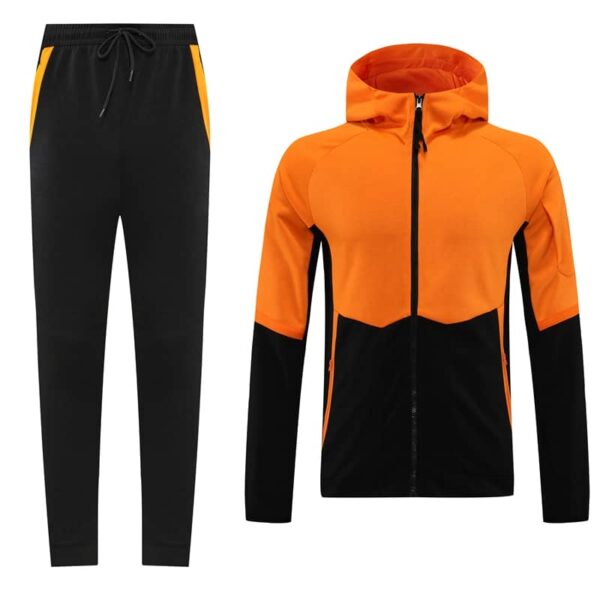 Black & Orange Training Tracksuit Set - Style A (S-2XL) - Image 7