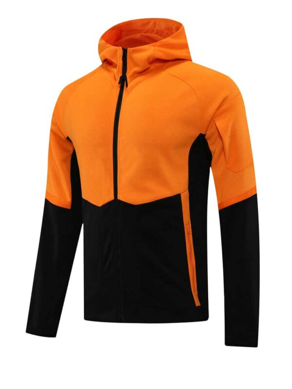 Black & Orange Training Tracksuit Set - Style A (S-2XL) - Image 8