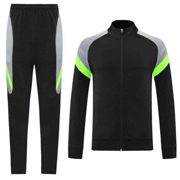 Black & Grey Training Tracksuit Set - Style C (S-2XL) - Image 8