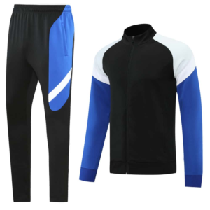 Black Blue Training Tracksuit - Style C