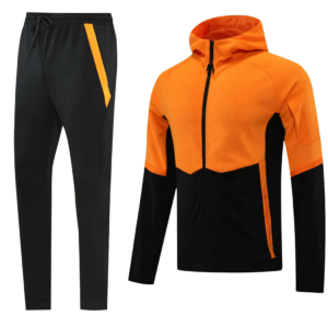 Black Orange Training Tracksuit - Style A