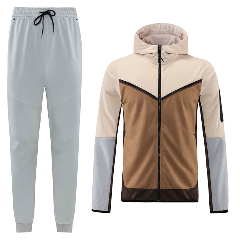 Beige Brown Training Tracksuit - Style A - Image 8