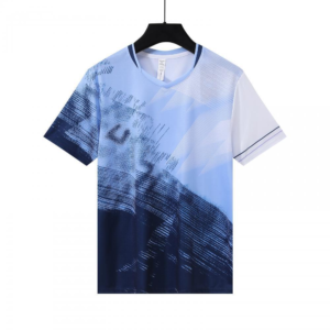 Light Blue Navy Abstract Jersey