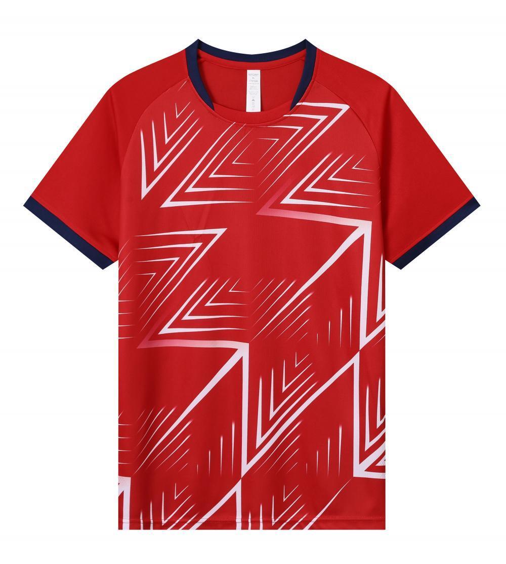 Red Geometric Pattern Jersey