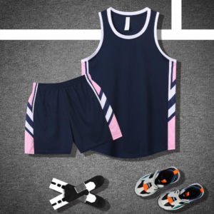 Navy Blue Arrow Panel Basketball Set