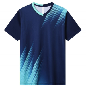 Navy Blue Light Blue Gradient Stripes Jersey