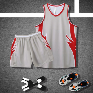 Grey Lightning Panel Basketball Set