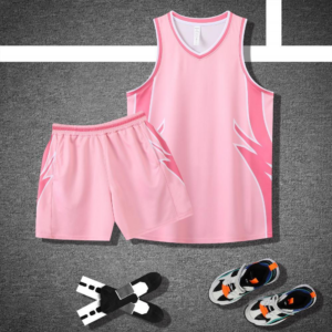 Pink Lightning Panel Basketball Set