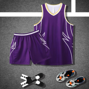 Purple Lightning Panel Basketball Set