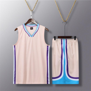 Beige Retro Stripe Basketball Set