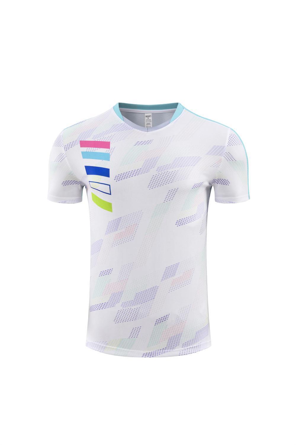 White Rainbow Stripes Training Jersey - Image 2
