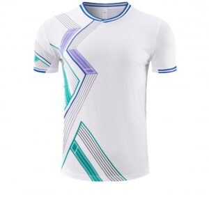 White Green Line Training Jersey