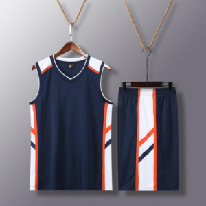 Navy Side Stripe Basketball Set