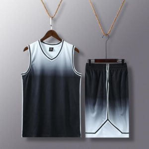 Black White Gradient Basketball Set