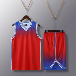 Red Blue Gradient Basketball Set