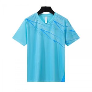 Sky Blue Lightning Print Training Jersey