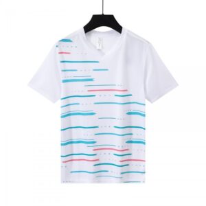 White Aqua Gradient Lines Training Jersey