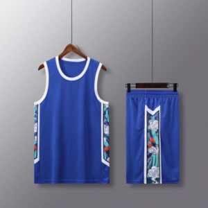 Blue Cloud Wave Basketball Set