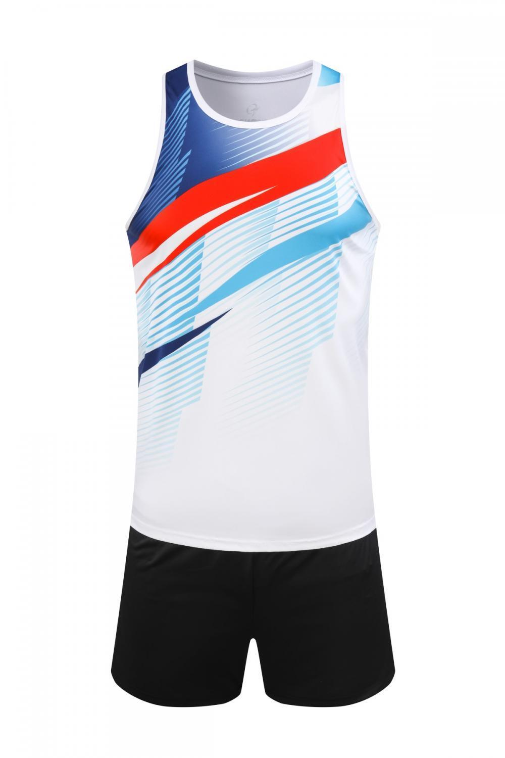 White Streak Running Set