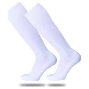 Kids White Pro Match Football Socks