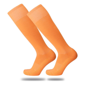 Adult Orange Energy Football Socks
